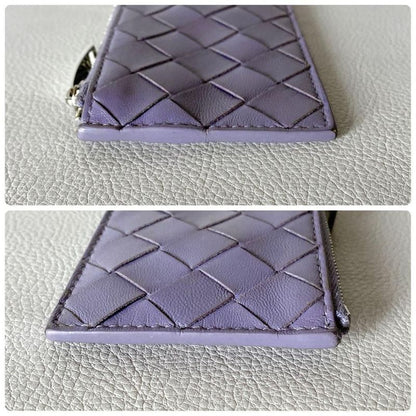 Bottega Veneta Intrecciato Key Pouch Purple