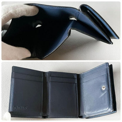 Loewe Trifold Wallet Dark Blue