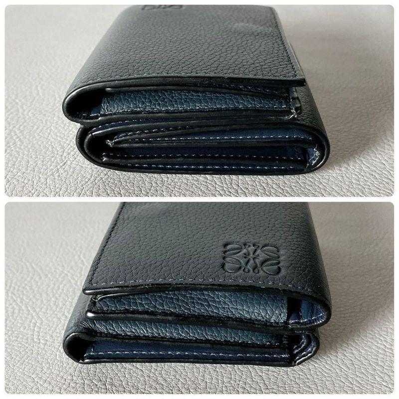 Loewe Trifold Wallet Dark Blue