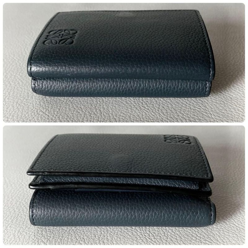 Loewe Trifold Wallet Dark Blue