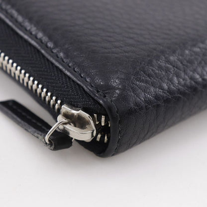 GUCCI Sherry Line Inter-locking G 308796 Leather Black Unisex Long Wallet