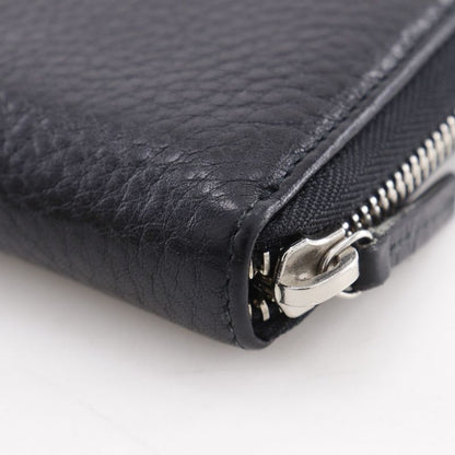 GUCCI Sherry Line Inter-locking G 308796 Leather Black Unisex Long Wallet