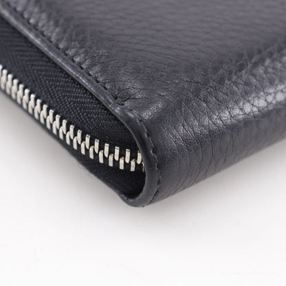 GUCCI Sherry Line Inter-locking G 308796 Leather Black Unisex Long Wallet