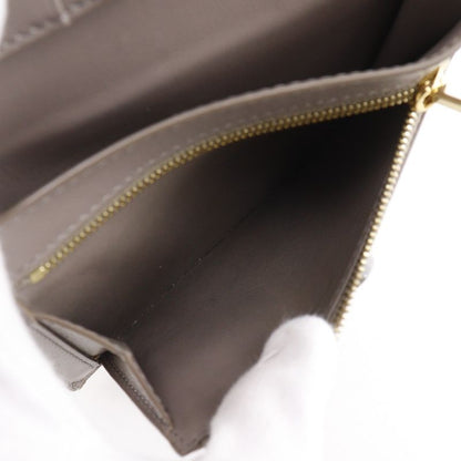 CELINE Medium Strap Wallet Leather Gray - Unisex Bifold Wallet