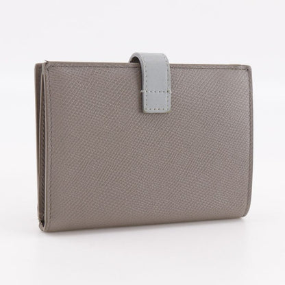 CELINE Medium Strap Wallet Leather Gray - Unisex Bifold Wallet