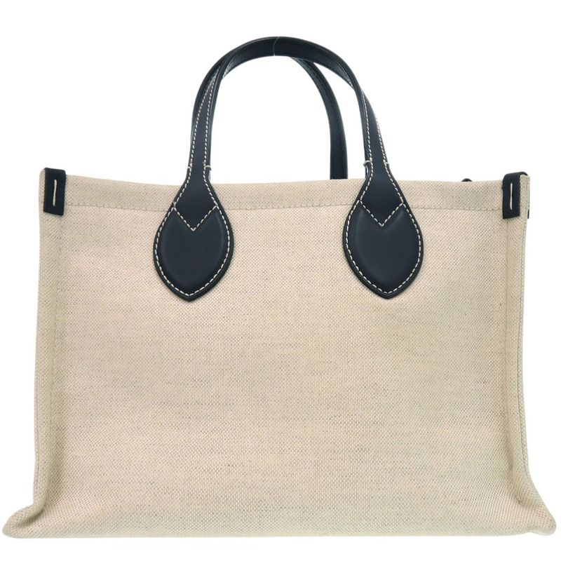 GUCCI 2way Print Medium Tote Bag 772144 Tote Bag Canvas Leather Natural 0811