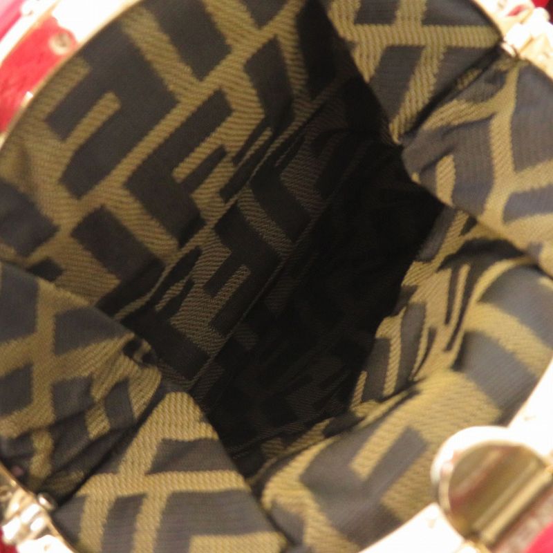 FENDI × Moncler Spy Bag Handbag Nylon Leather Red 2180 FENDI × Moncler