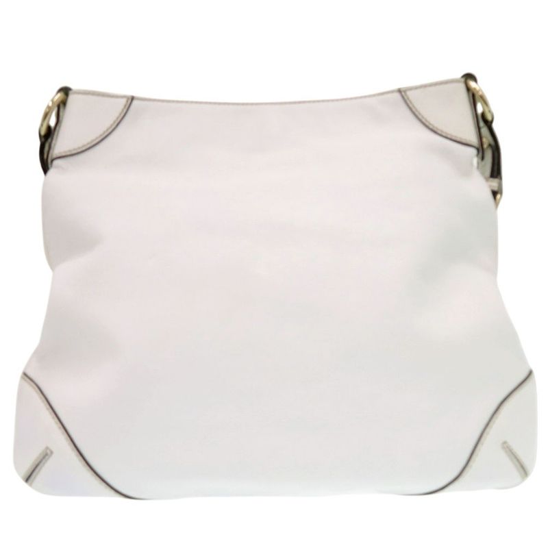 GUCCI Sherry Line Chain Shoulder Bag 154392 Leather White 0852 GUCCI
