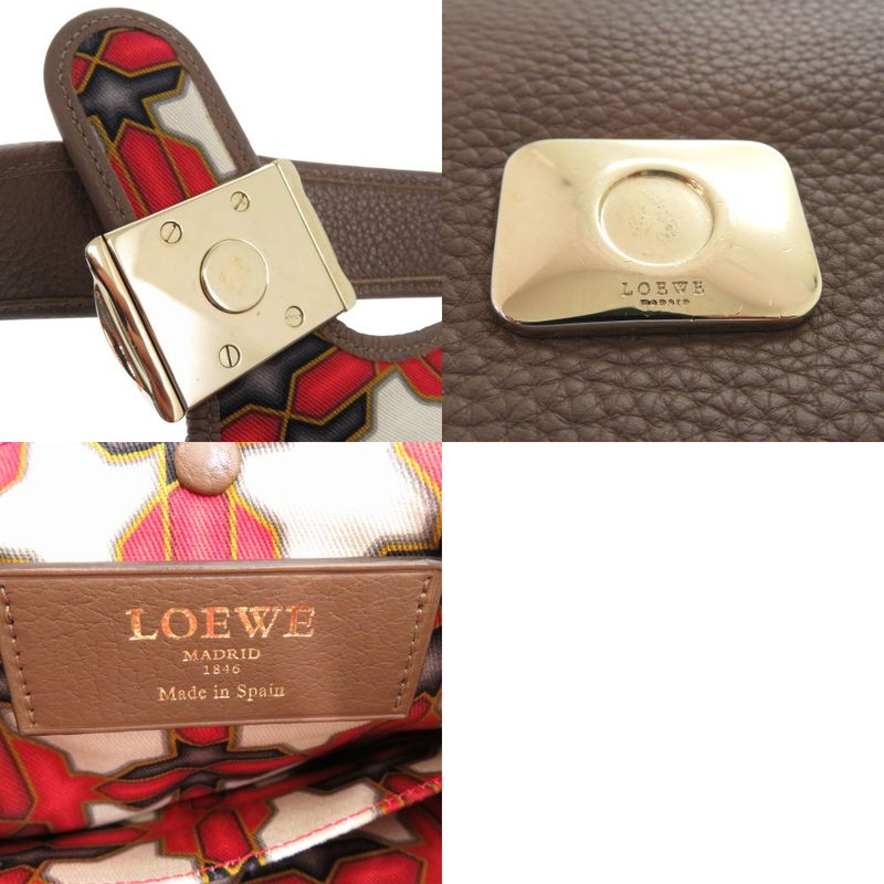 LOEWE Granada One Shoulder- Shoulder-bag Leather Brown 0648 LOEWE