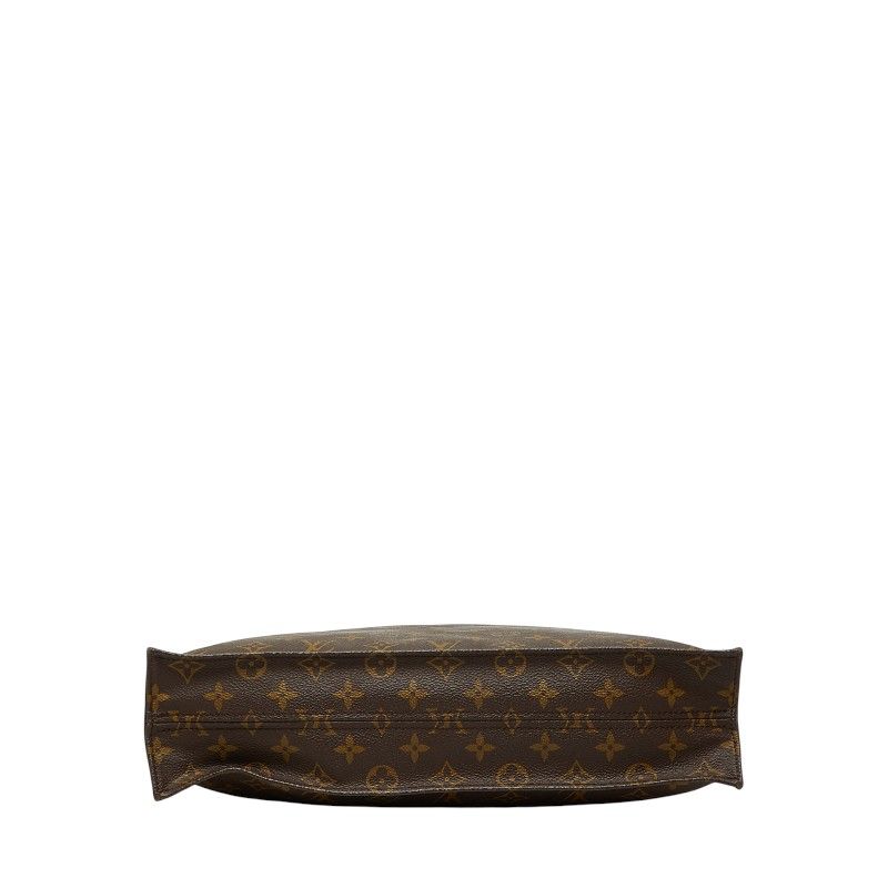 Louis Vuitton Monogram Sac Plastic Handbag Tote Bag M51140 Brown PVC Leather