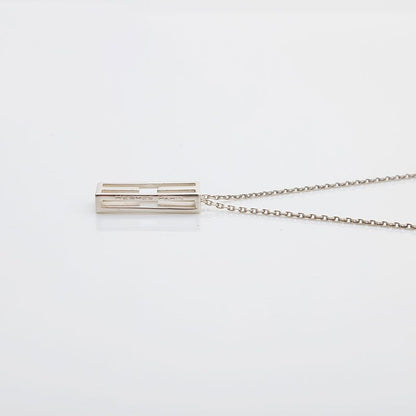Hermes Necklace Logo Silver