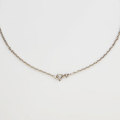 Hermes Necklace Logo Silver