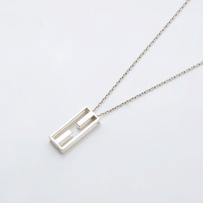 Hermes Necklace Logo Silver