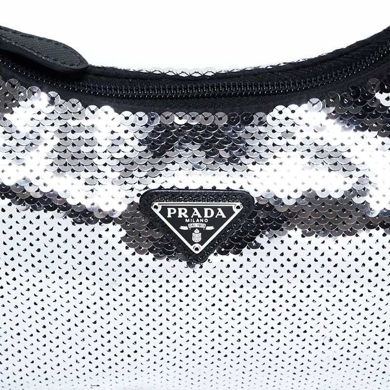 Prada Shoulder Bag Re Edition Sequin Hobo