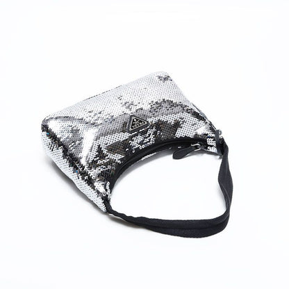 Prada Shoulder Bag Re Edition Sequin Hobo