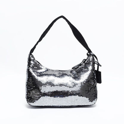 Prada Shoulder Bag Re Edition Sequin Hobo