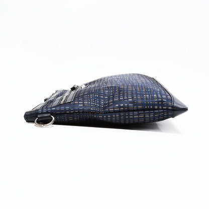 Balenciaga Clutch Clip Nylon Check