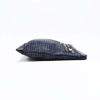 Balenciaga Clutch Clip Nylon Check