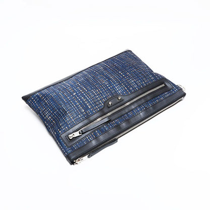 Balenciaga Clutch Clip Nylon Check