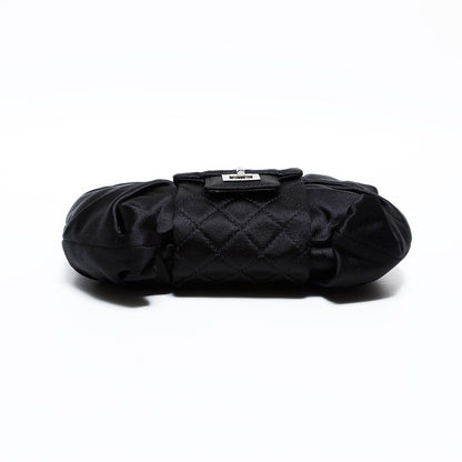 Chanel Shoulder Bag Satin Chain Ribbon