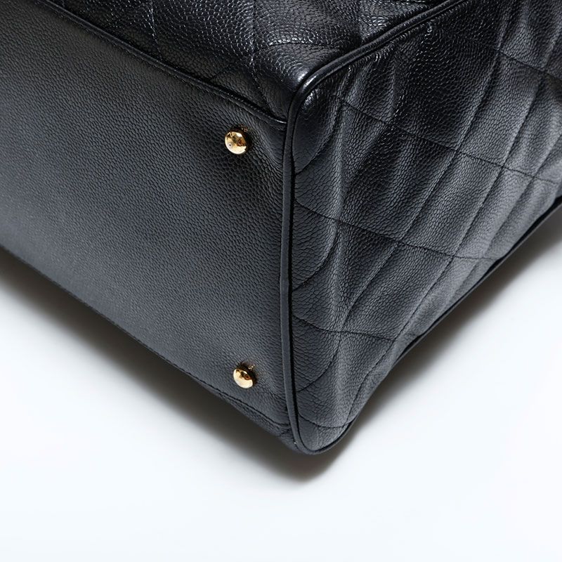 Chanel Boston Bag Caviar Leather Quilted