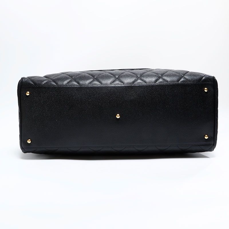 Chanel Boston Bag Caviar Leather Quilted