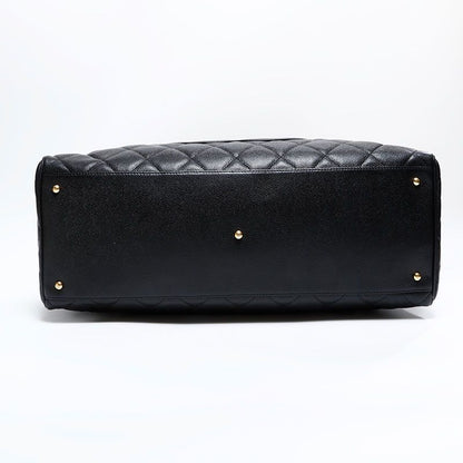 Chanel Boston Bag Caviar Leather Quilted