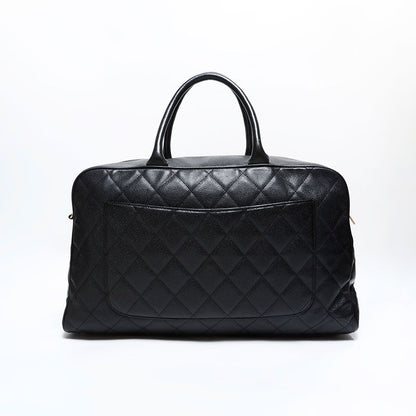 Chanel Boston Bag Caviar Leather Quilted