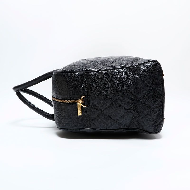 Chanel Boston Bag Caviar Leather Quilted