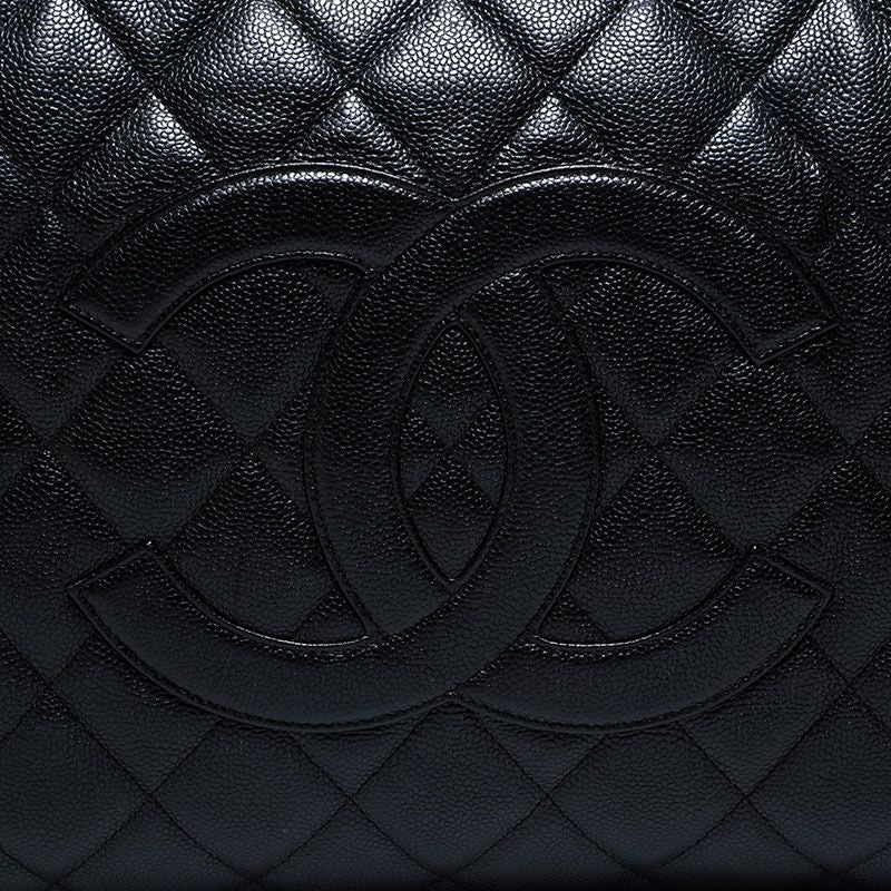 Chanel Boston Bag Caviar Leather Quilted