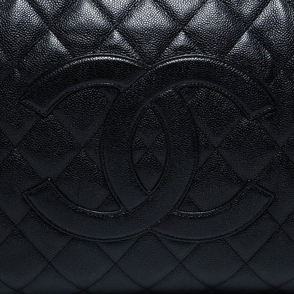 Chanel Boston Bag Caviar Leather Quilted