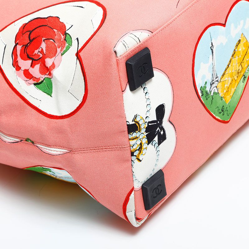 Chanel Tote Valentine Canvas