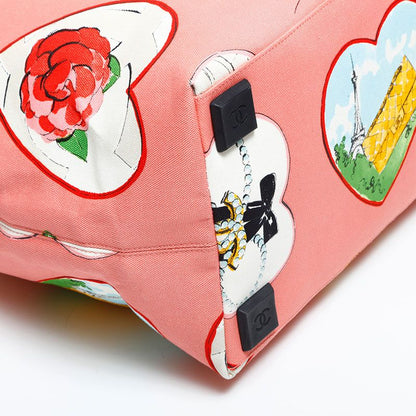 Chanel Tote Valentine Canvas