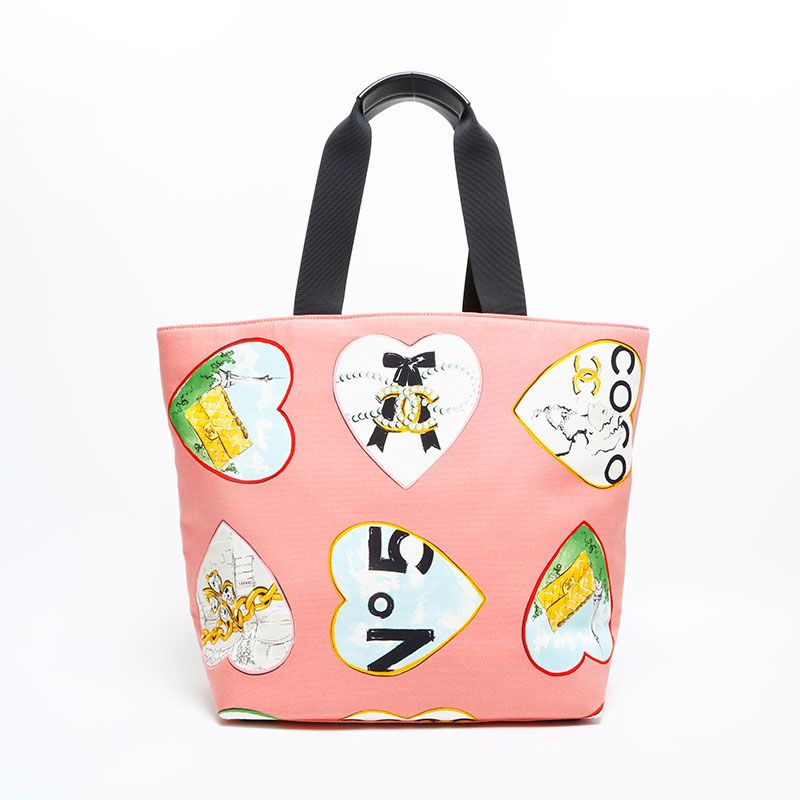 Chanel Tote Valentine Canvas