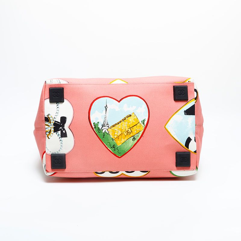 Chanel Tote Valentine Canvas