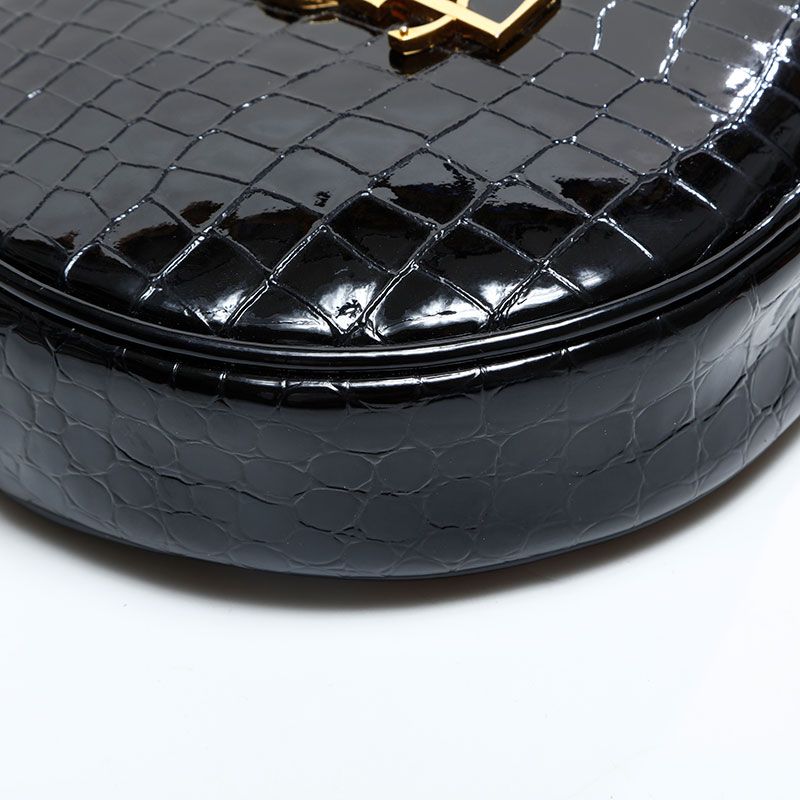 Saint Laurent Yves Shoulder Bag Patent Leather