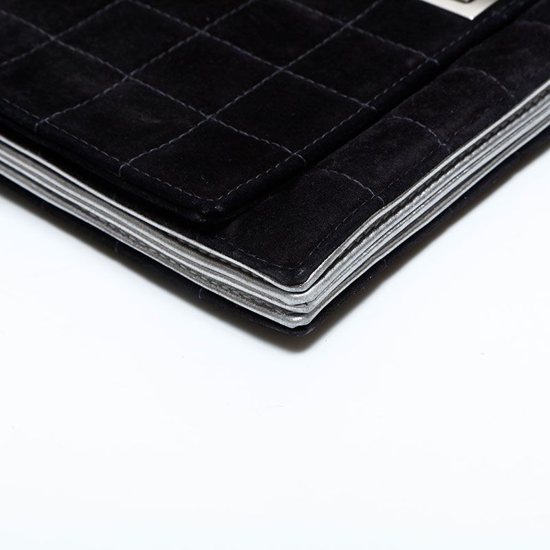 Chanel Shoulder Bag Suede 2.55 Choco Bar