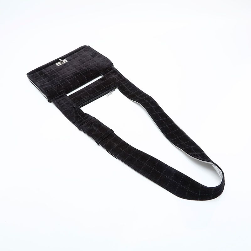 Chanel Shoulder Bag Suede 2.55 Choco Bar