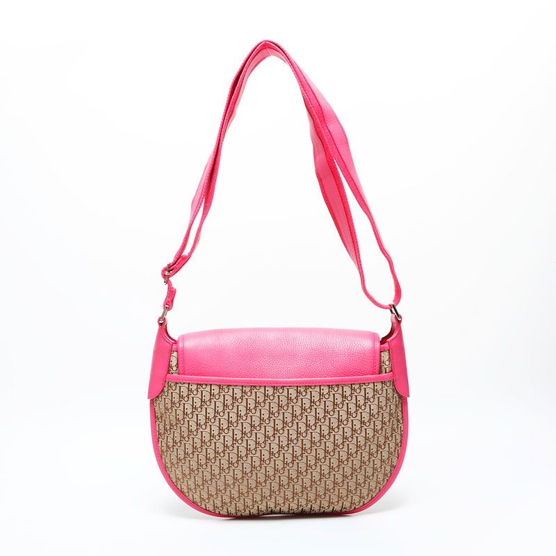 Dior Shoulder Bag Street Chic Trotter Brown Pink