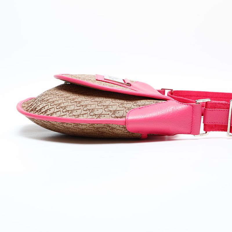 Dior Shoulder Bag Street Chic Trotter Brown Pink