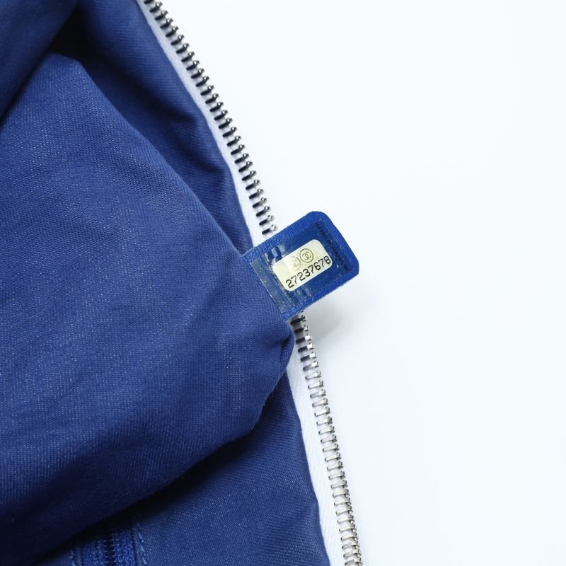 Chanel Clutch Cotton Canvas Multicolor CC Logo