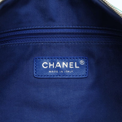 Chanel Clutch Cotton Canvas Multicolor CC Logo