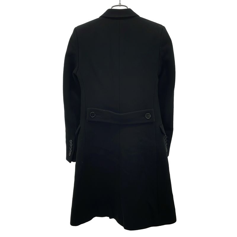 Saint Laurent Paris 14AW Wool Melton Double Chester Coat 362902 Black 34