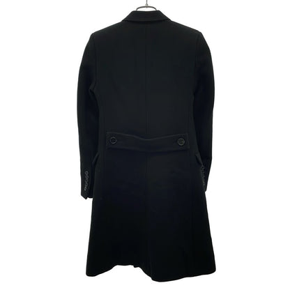 Saint Laurent Paris 14AW Wool Melton Double Chester Coat 362902 Black 34