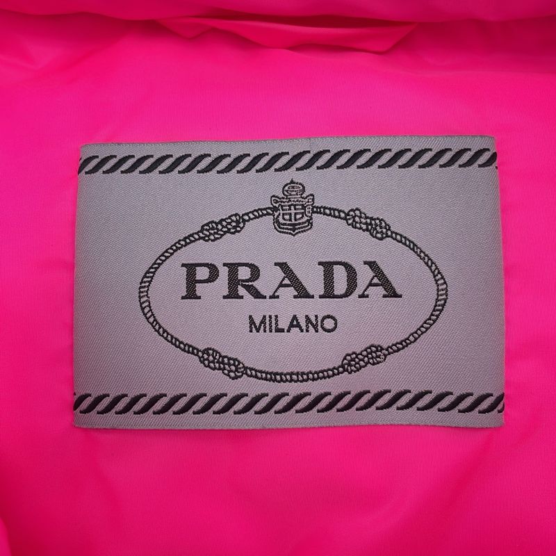 PRADA Nylon Down Jacket 290543 Pink 42
