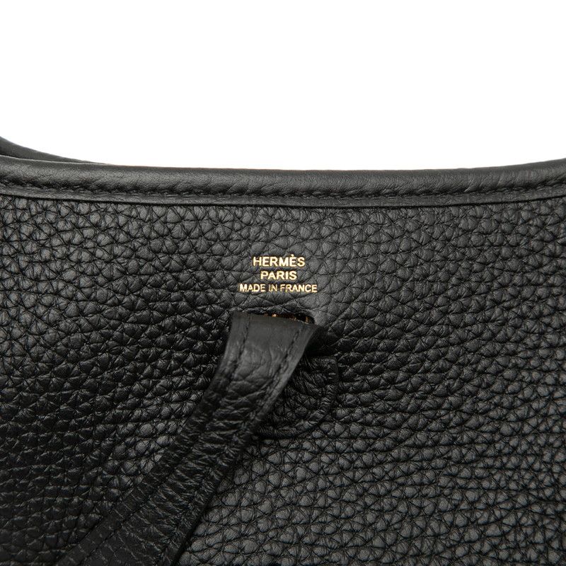HERMES Evelyne TPM Black Taurillon Clemence Women's HERMES
