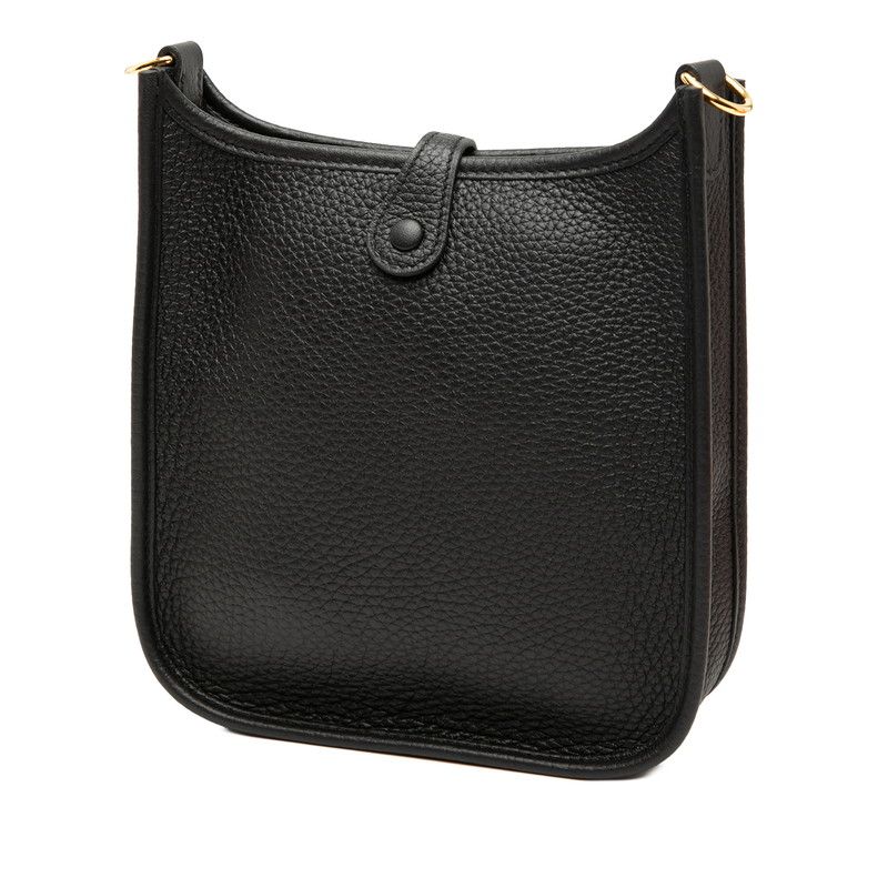 HERMES Evelyne TPM Black Taurillon Clemence Women's HERMES