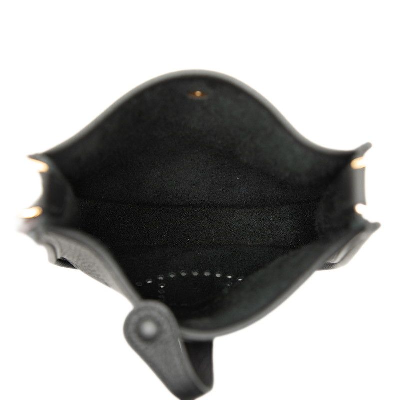 HERMES Evelyne TPM Black Taurillon Clemence Women's HERMES