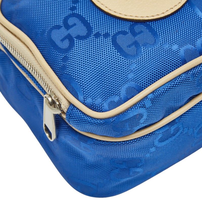 GUCCI GG Nylon Off The Grid Handbag Shoulder Bag 2WAY 625850 Blue - Nylon