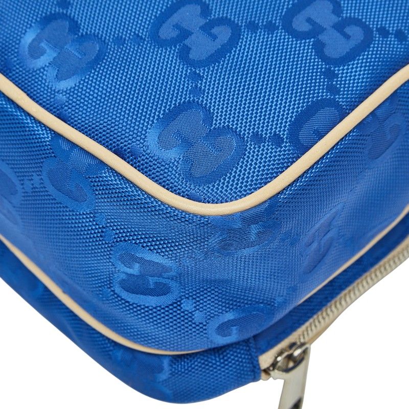 GUCCI GG Nylon Off The Grid Handbag Shoulder Bag 2WAY 625850 Blue - Nylon